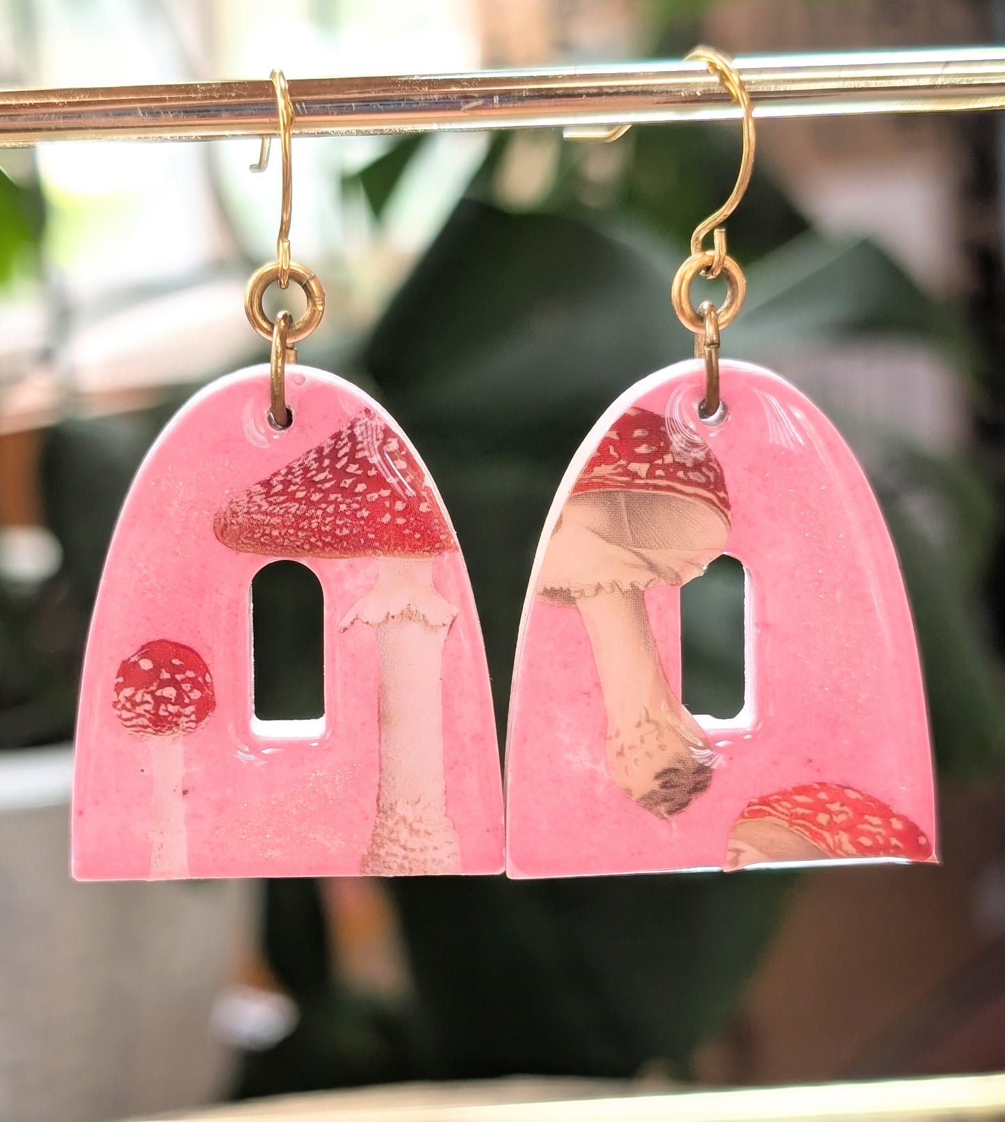 Bold Mushroom Earrings