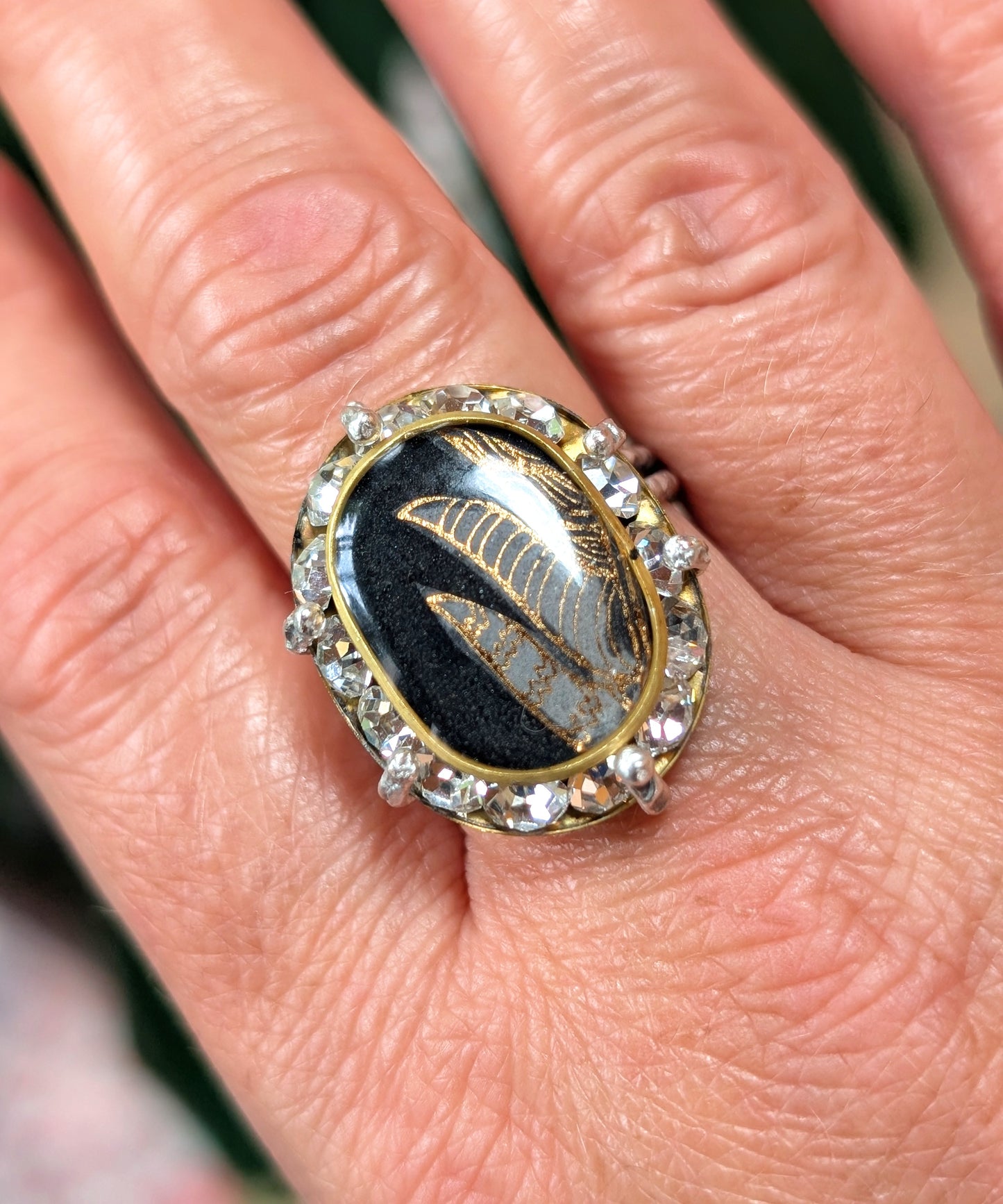 Feather Sparkle Ring