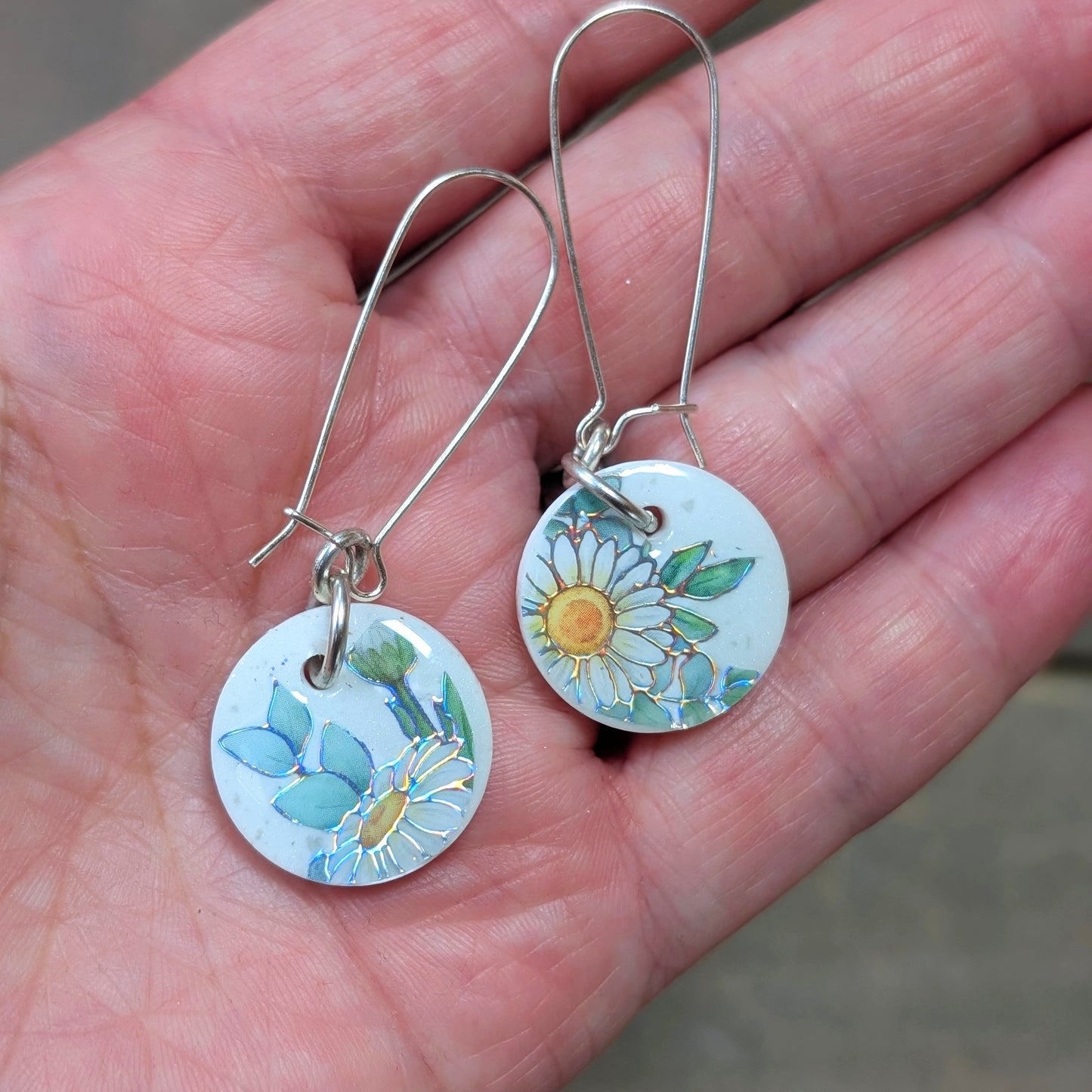 Bright Little Floral Earrings (pair #2)