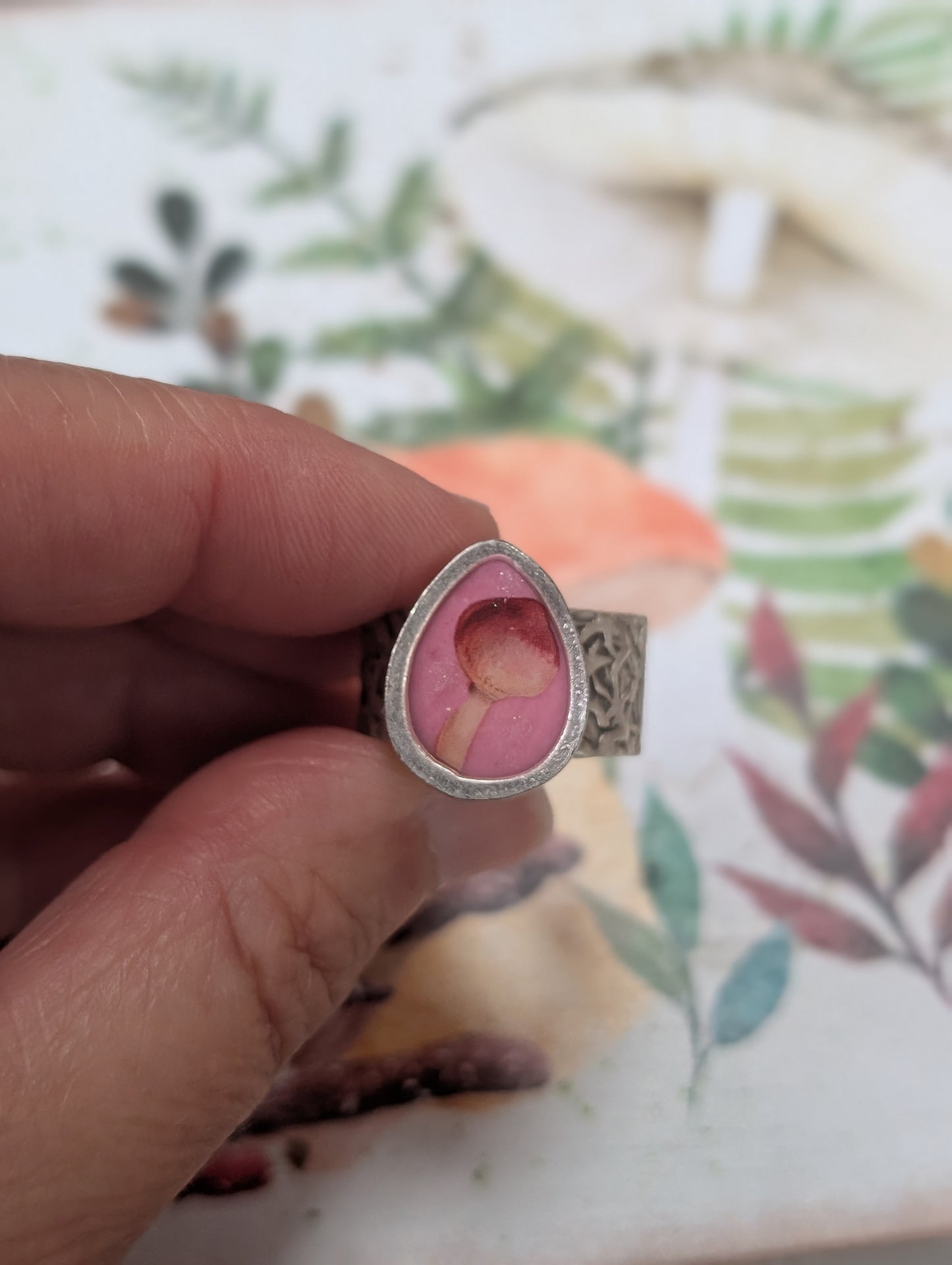 Teardrop Mushroom Ring