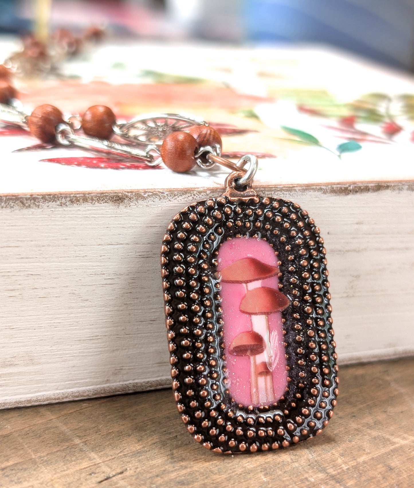 Long Mushroom Necklace