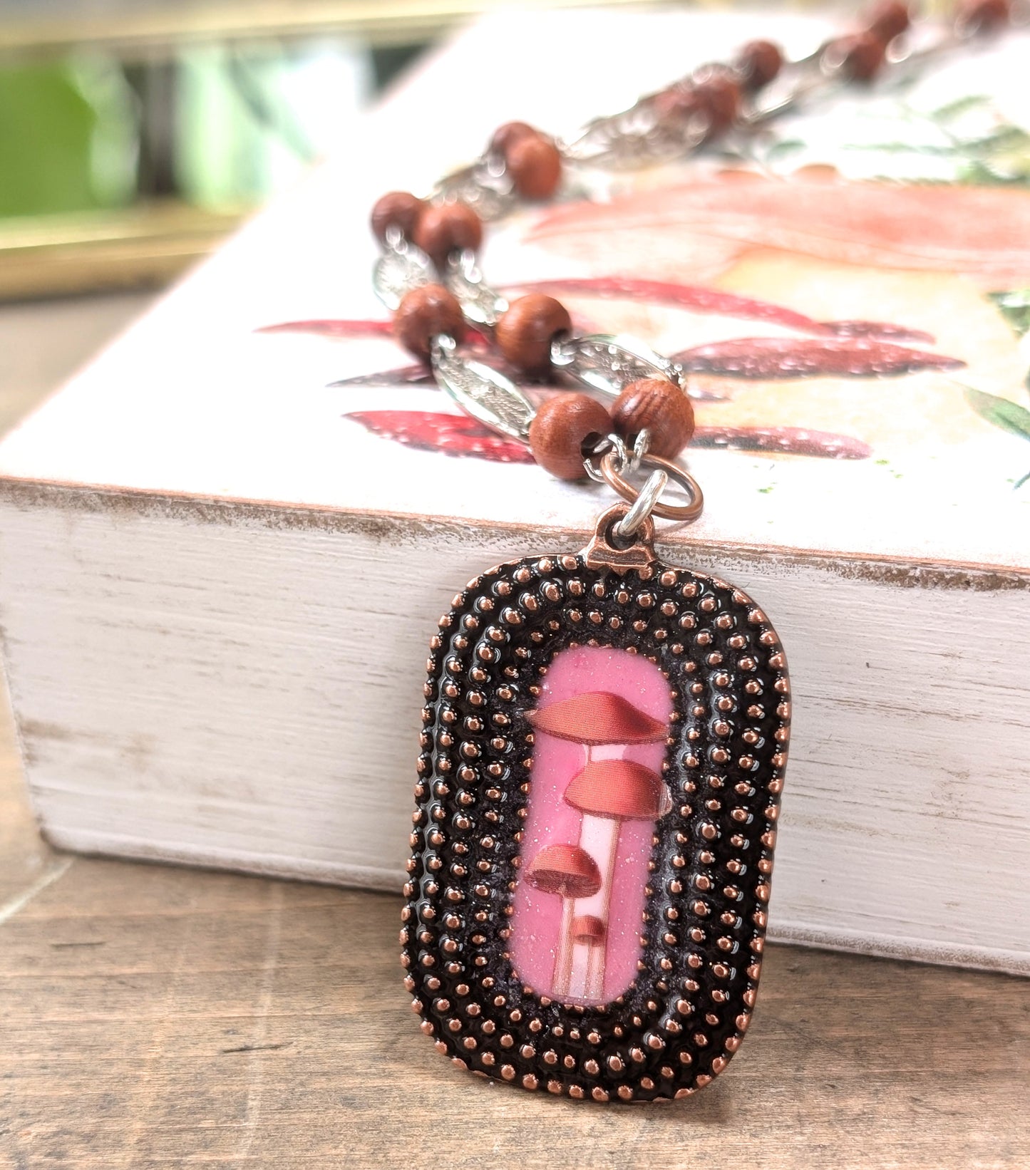 Long Mushroom Necklace