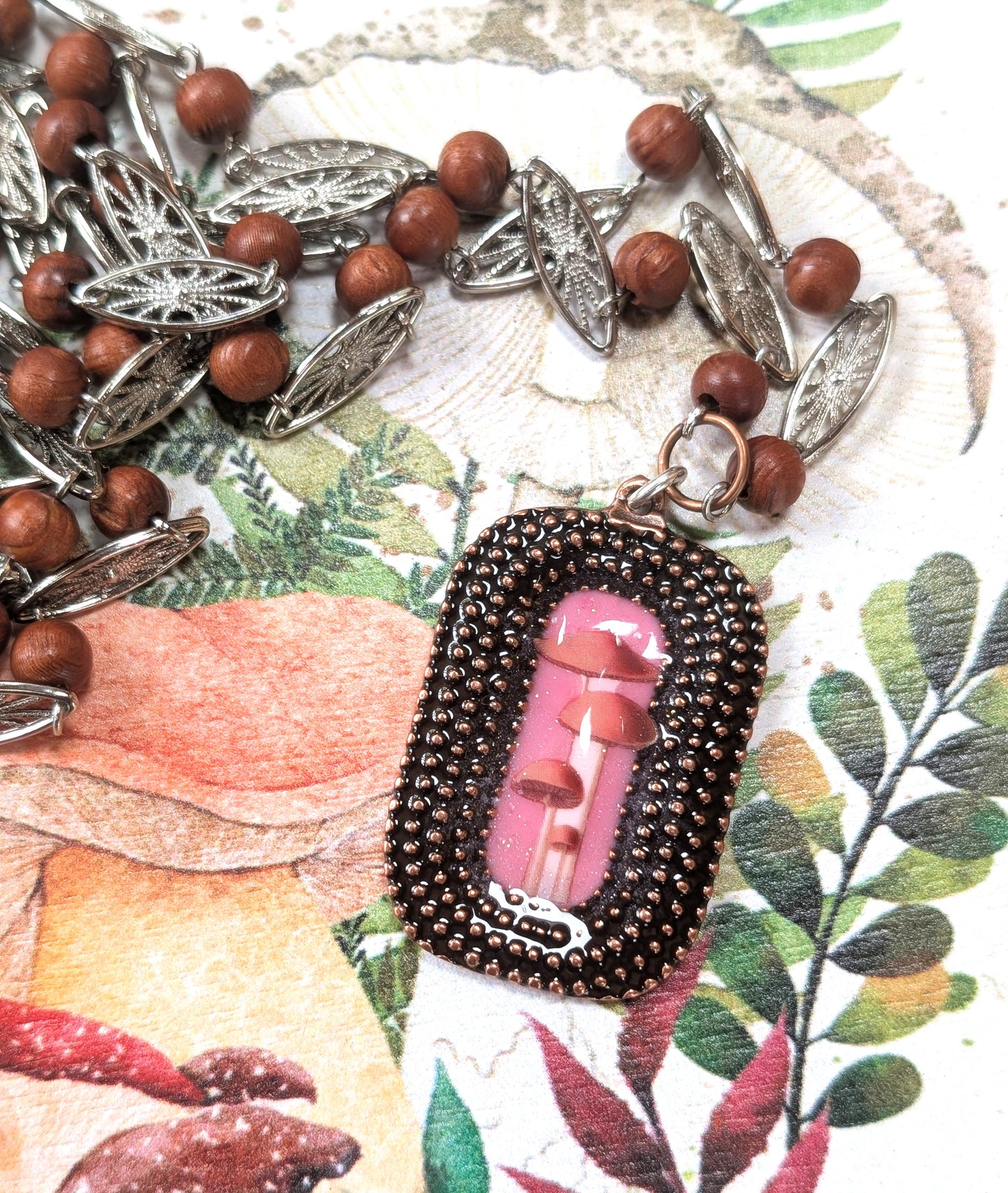 Long Mushroom Necklace