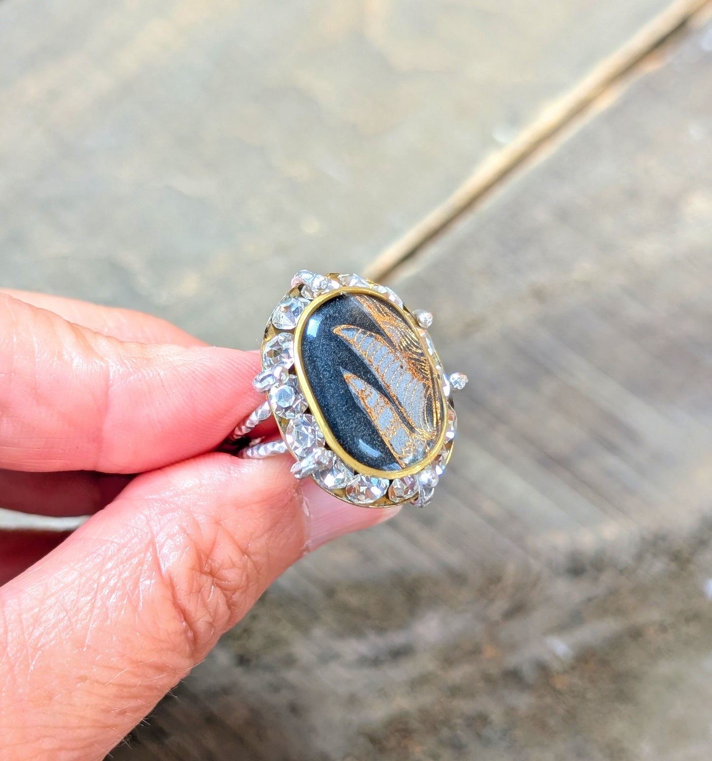 Feather Sparkle Ring