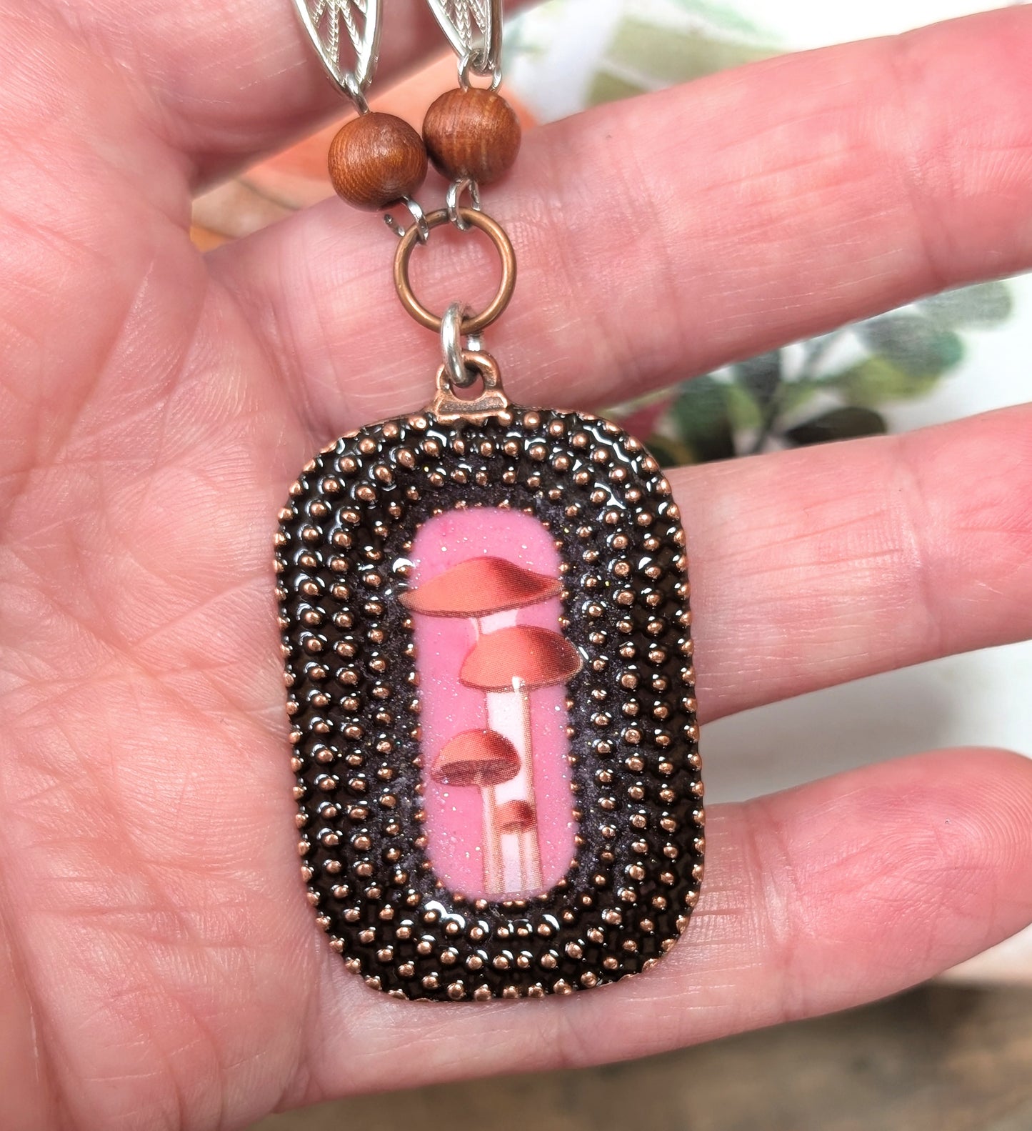 Long Mushroom Necklace