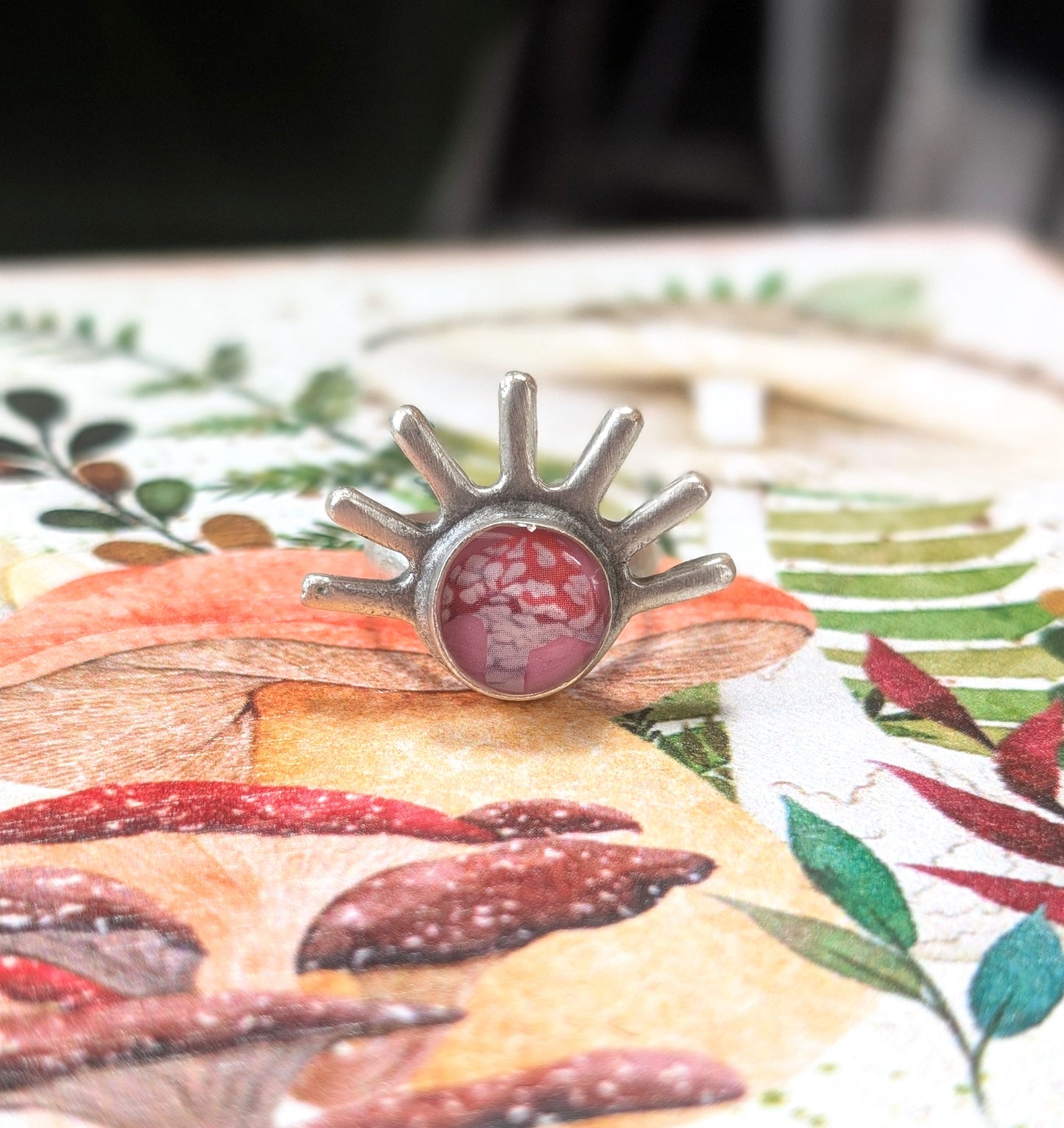 Sunburst Mushroom Ring