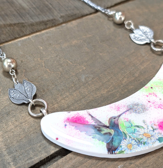 Bright Hummingbird Necklace