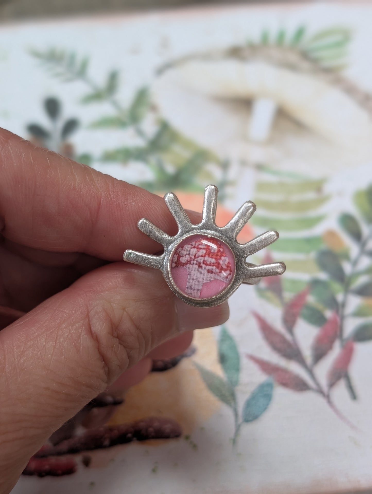 Sunburst Mushroom Ring