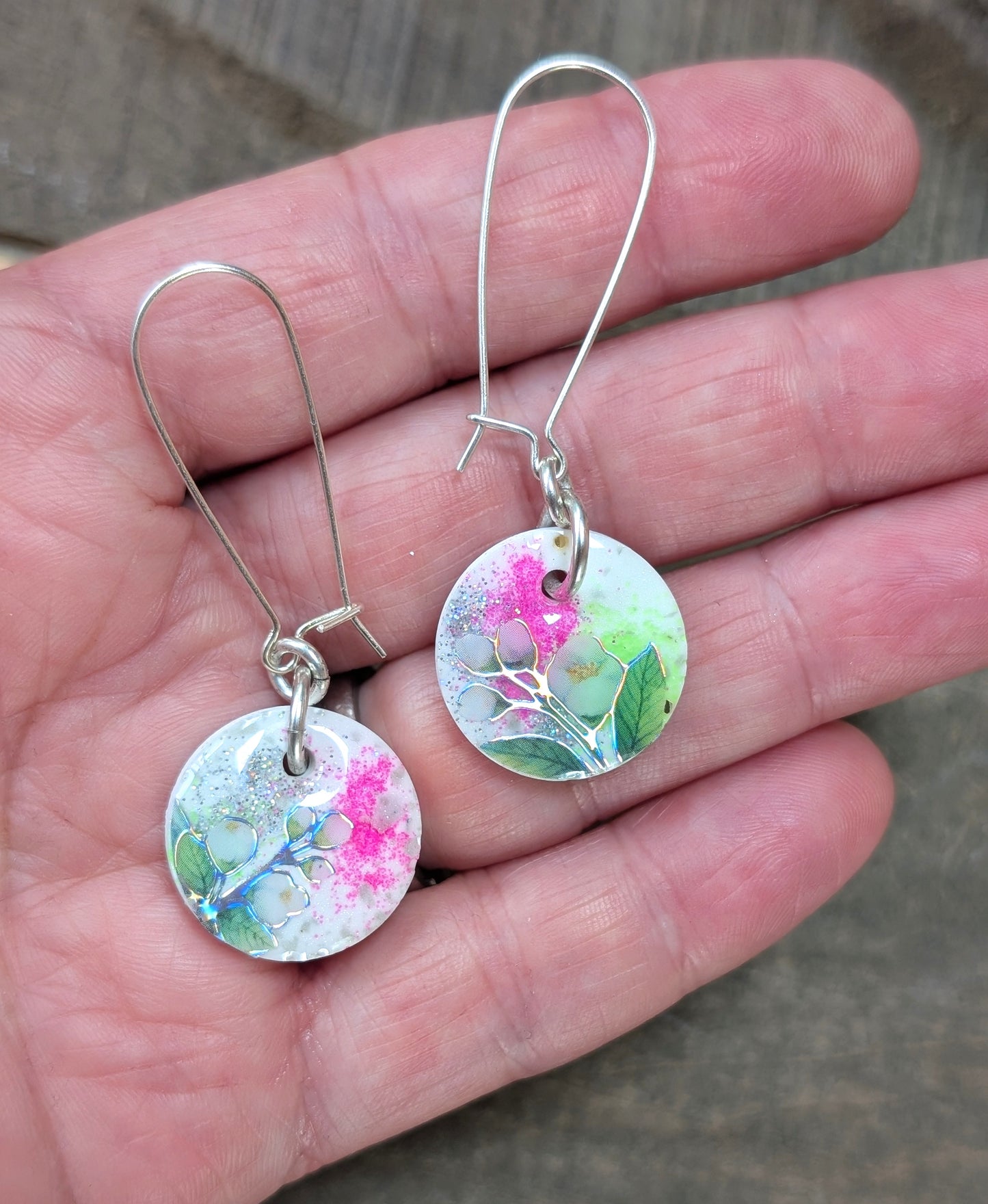 Bright Little Floral Earrings (pair #1)