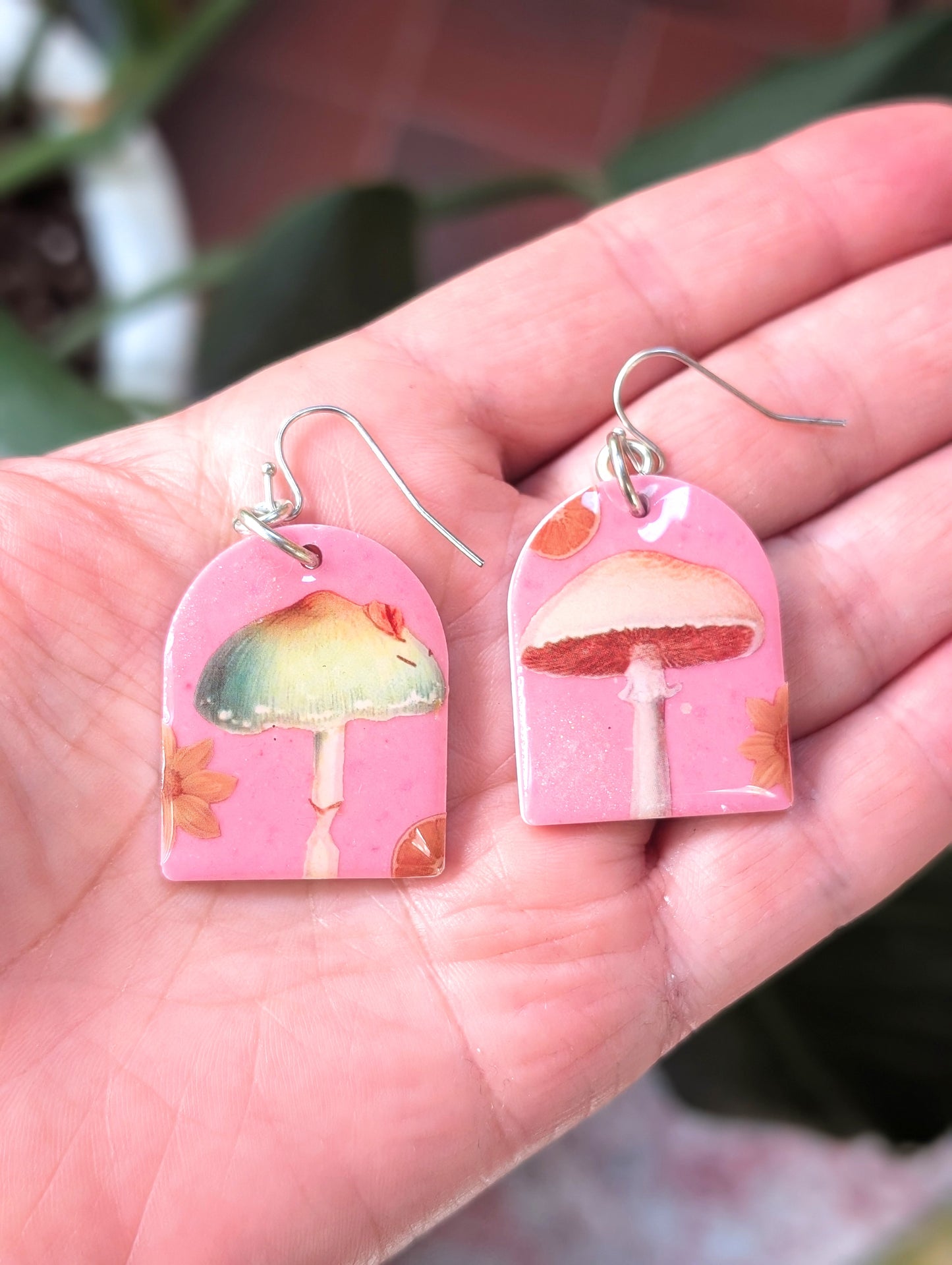 Mushroom Duo Earrings