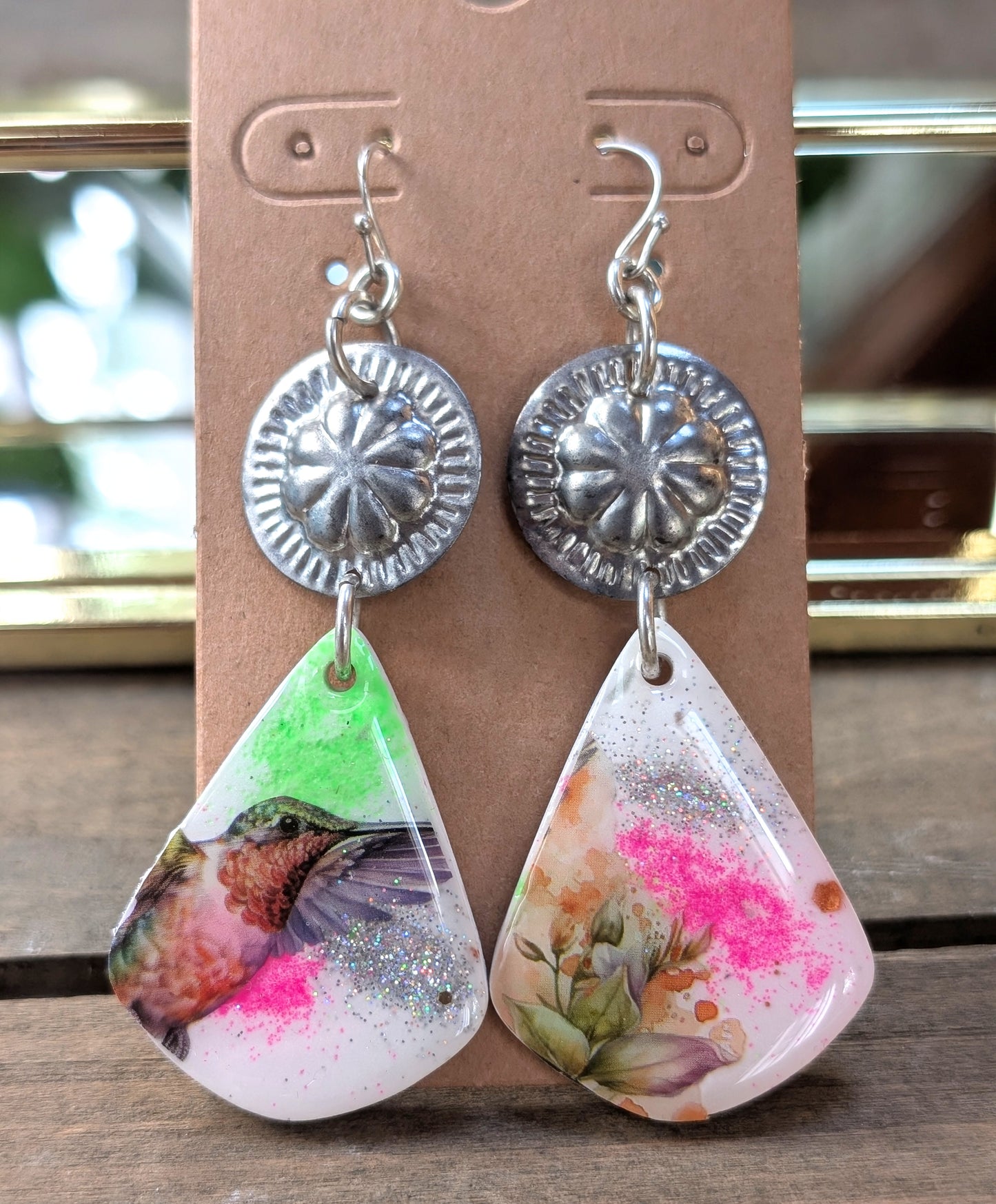 Bright Hummingbird Earrings