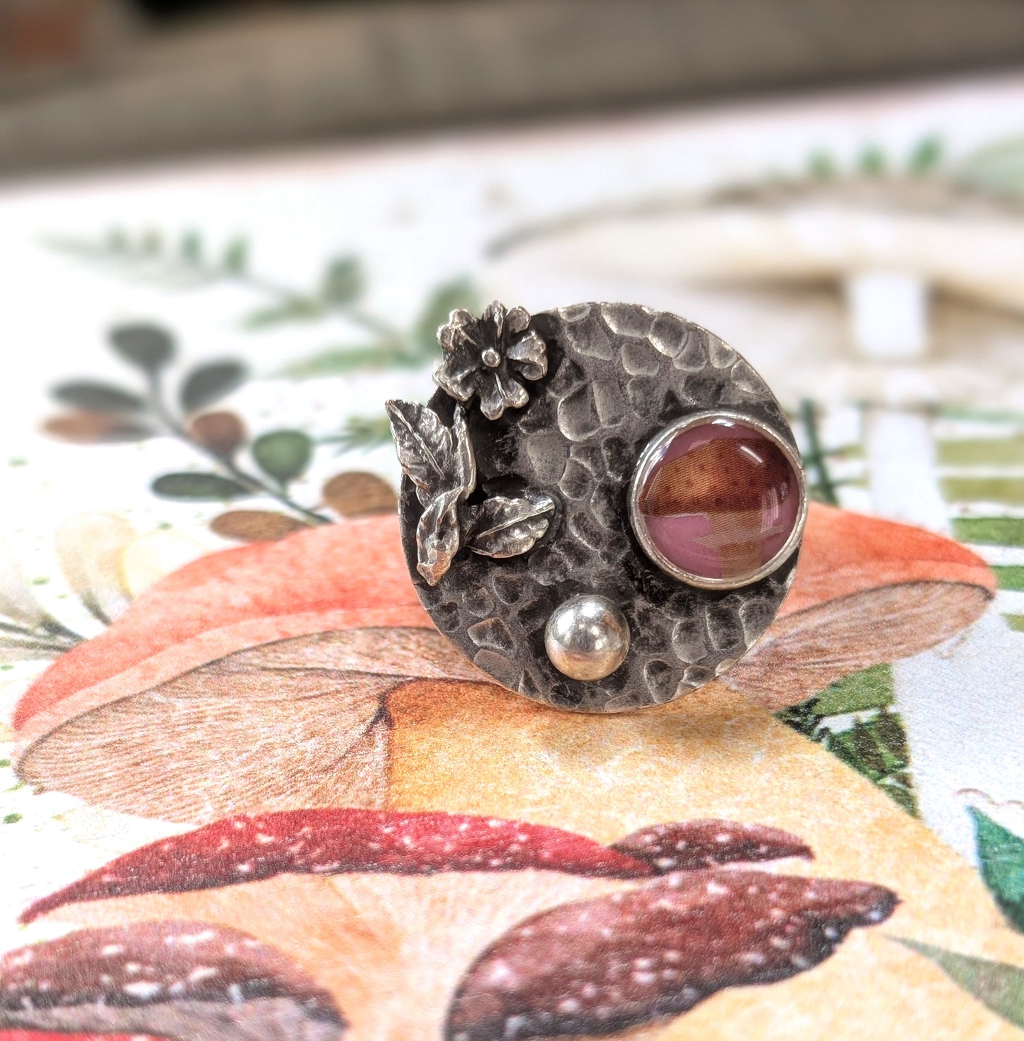 Flower and Mushroom Ring