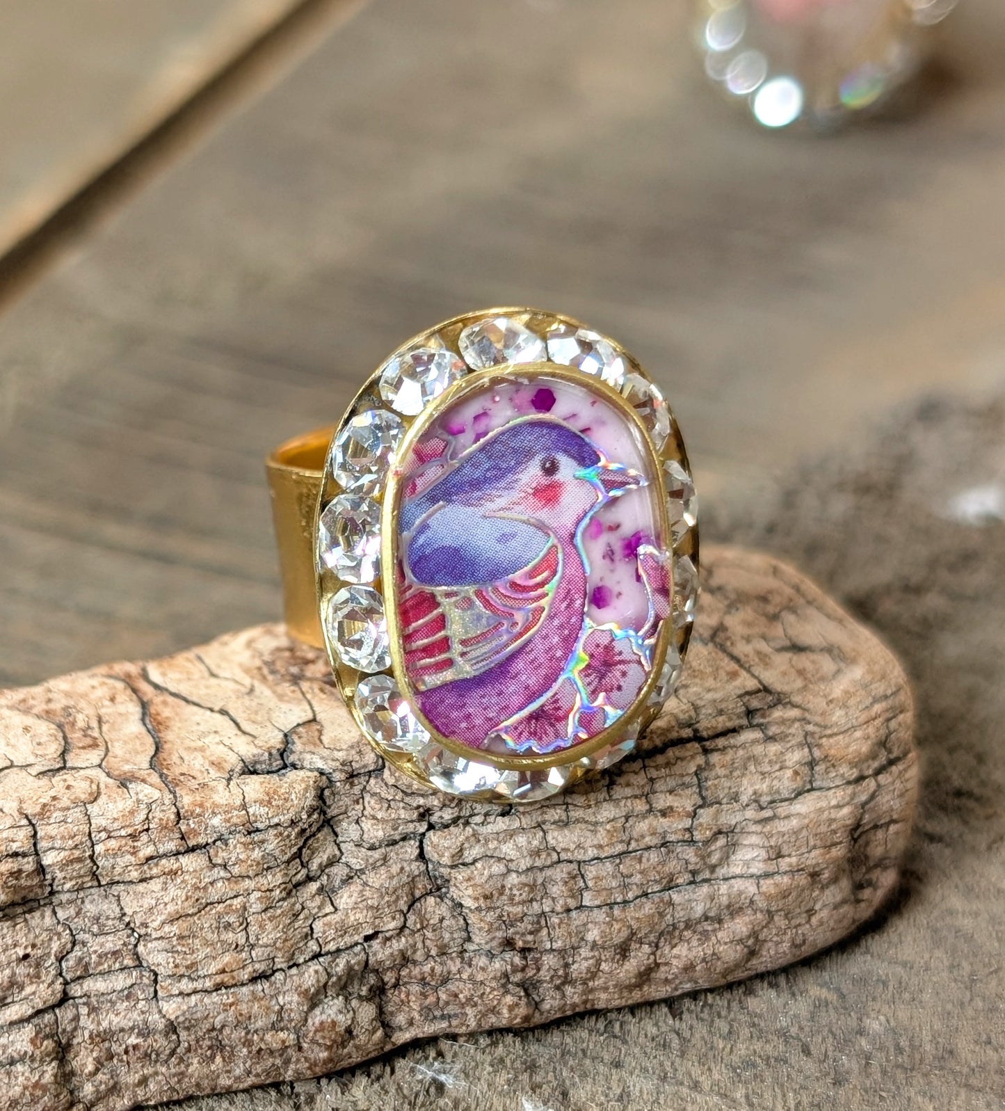 Bird Sparkle Ring