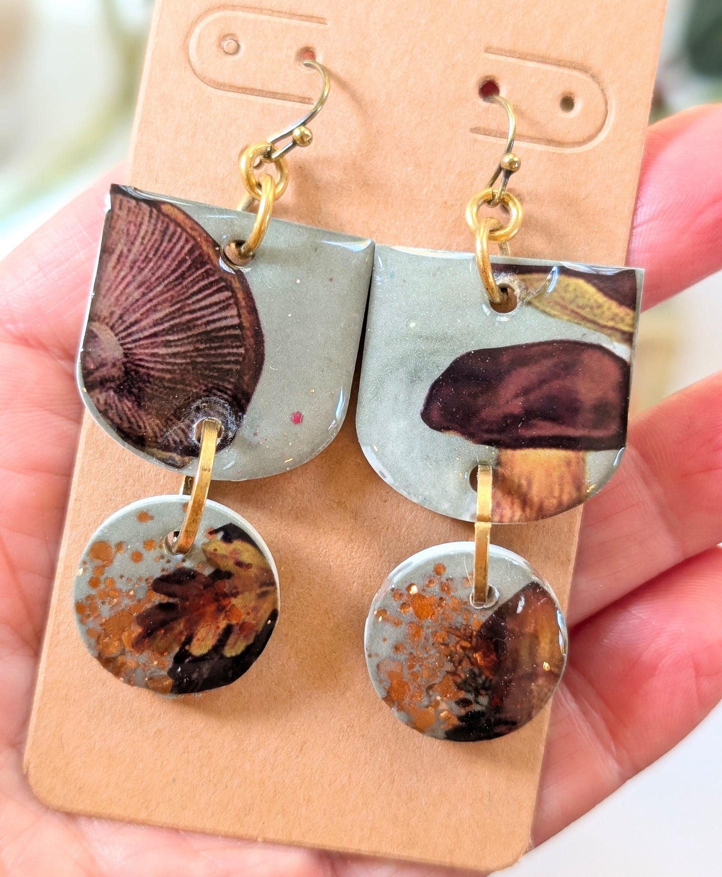 Mushroom Earrings