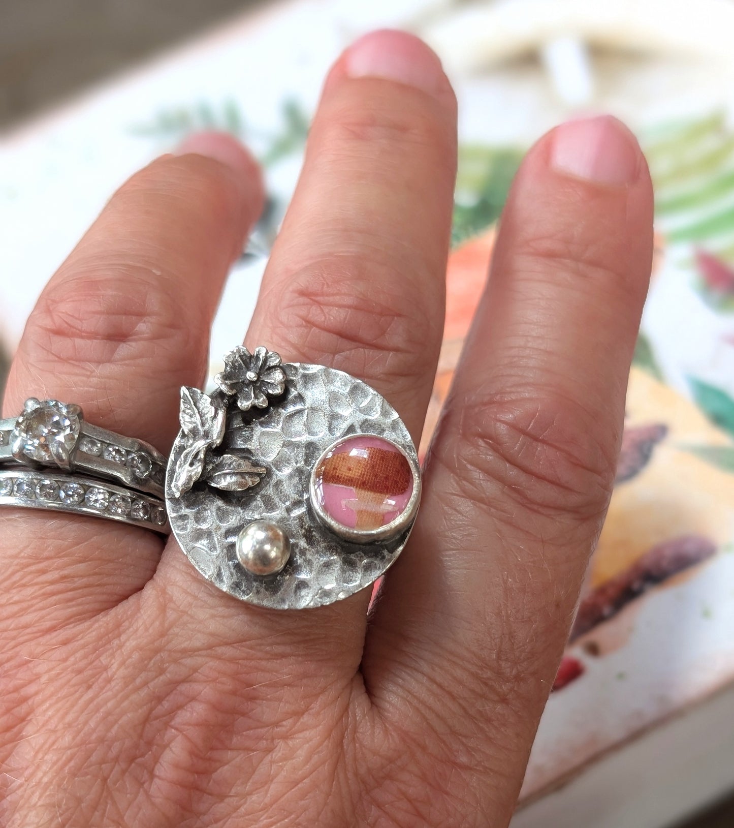 Flower and Mushroom Ring