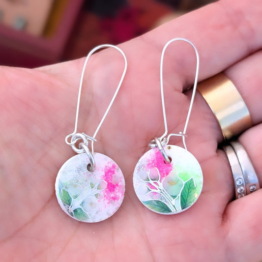 Bright Little Floral Earrings (pair #1)
