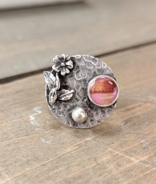 Flower and Mushroom Ring