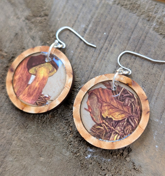 Round Mushroom Earrings