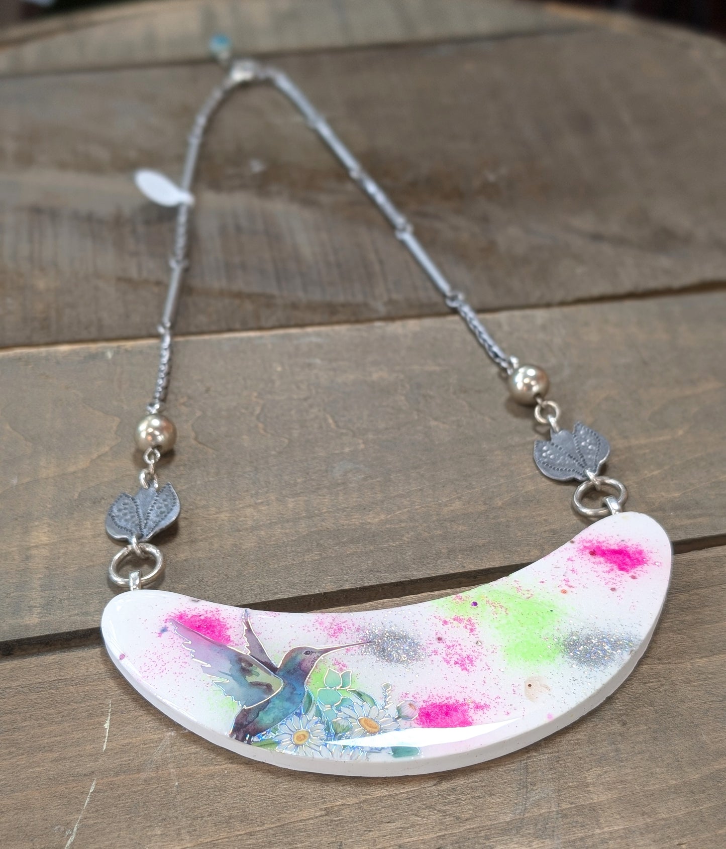 Bright Hummingbird Necklace