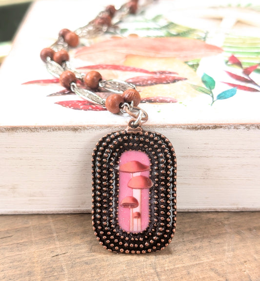 Long Mushroom Necklace