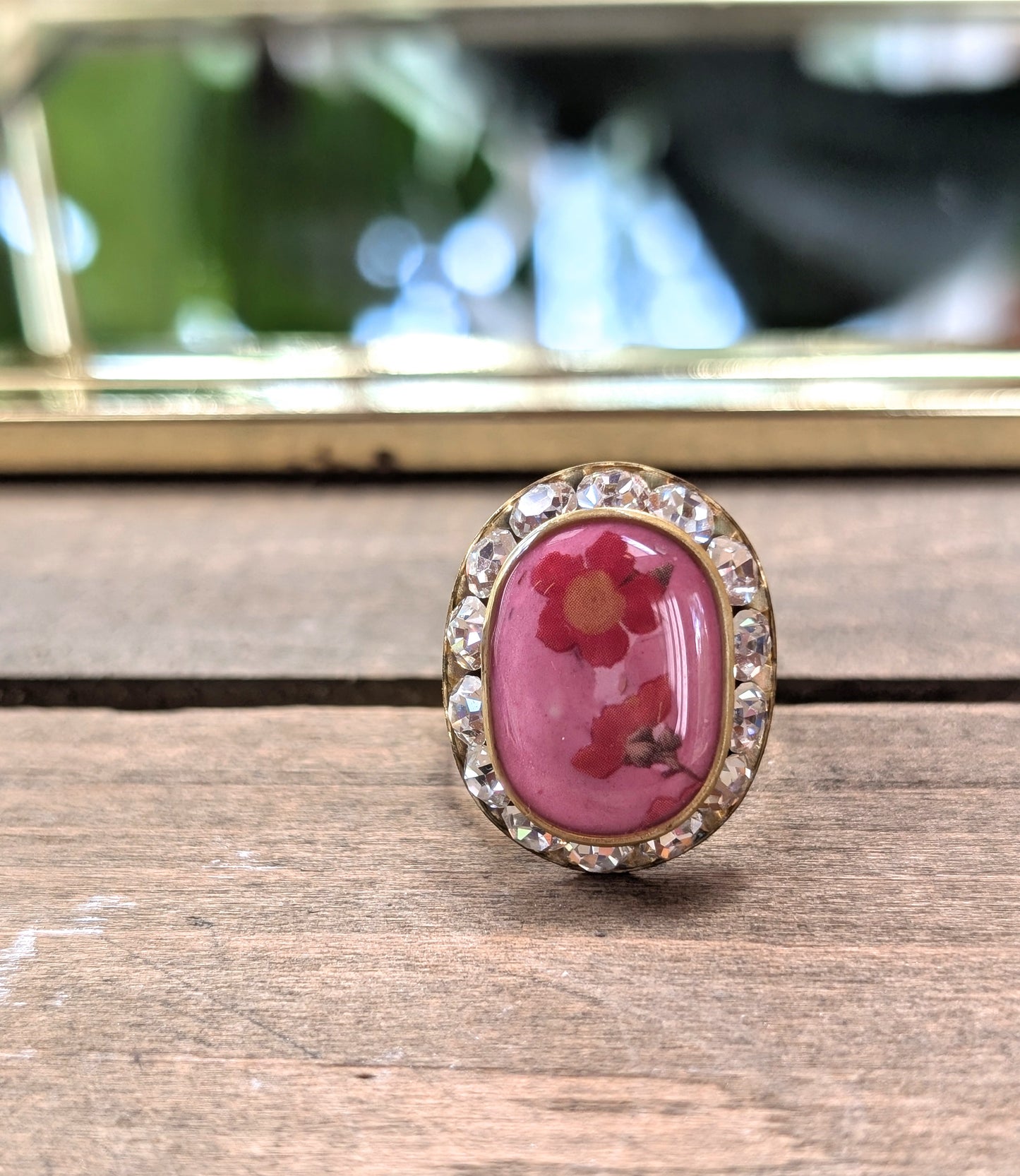 Bright Pink Sparkle Ring