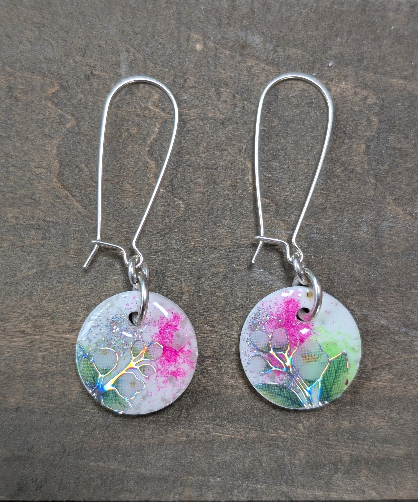 Bright Little Floral Earrings (pair #1)