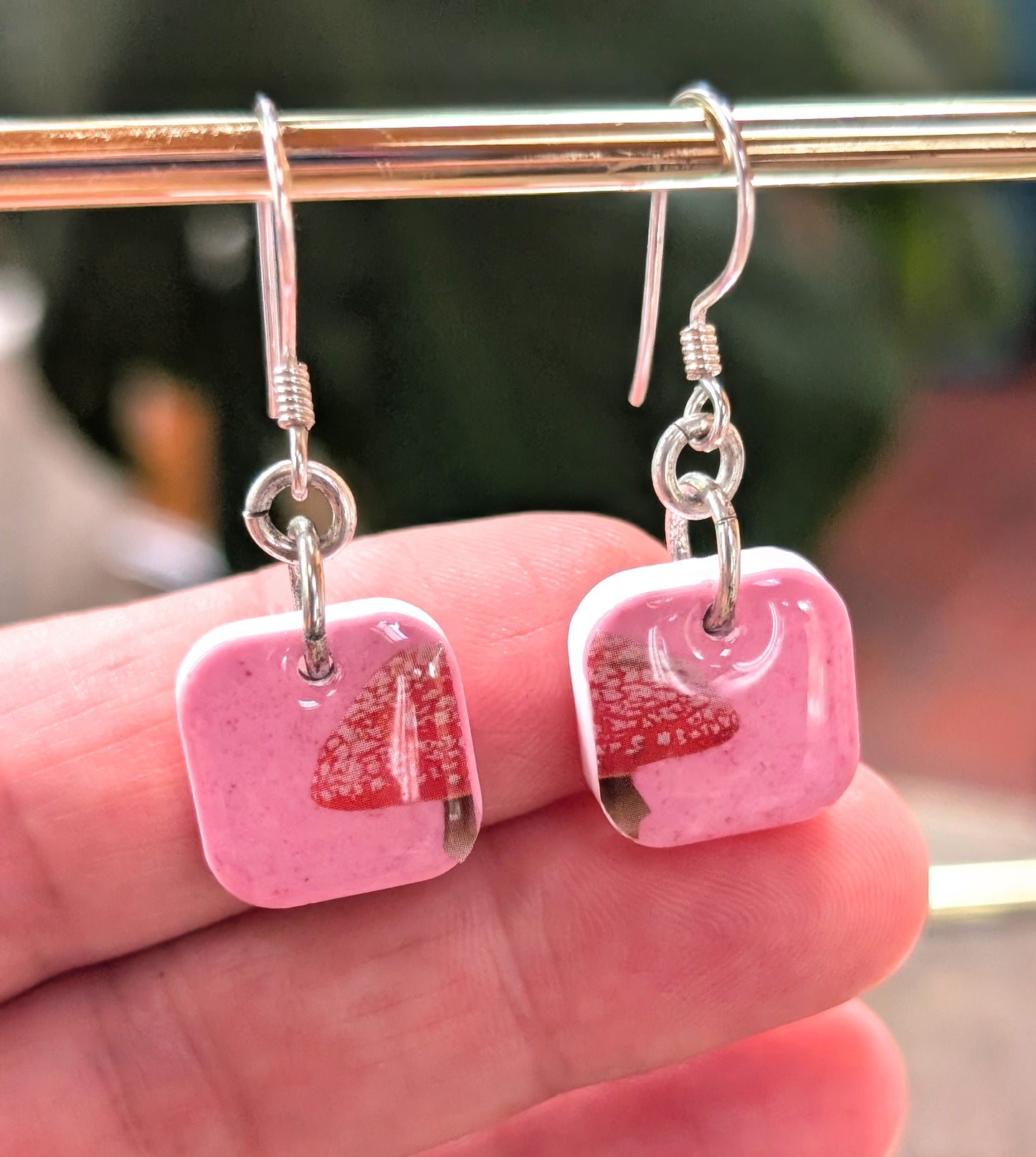 Little Mushroom Drop Earrings