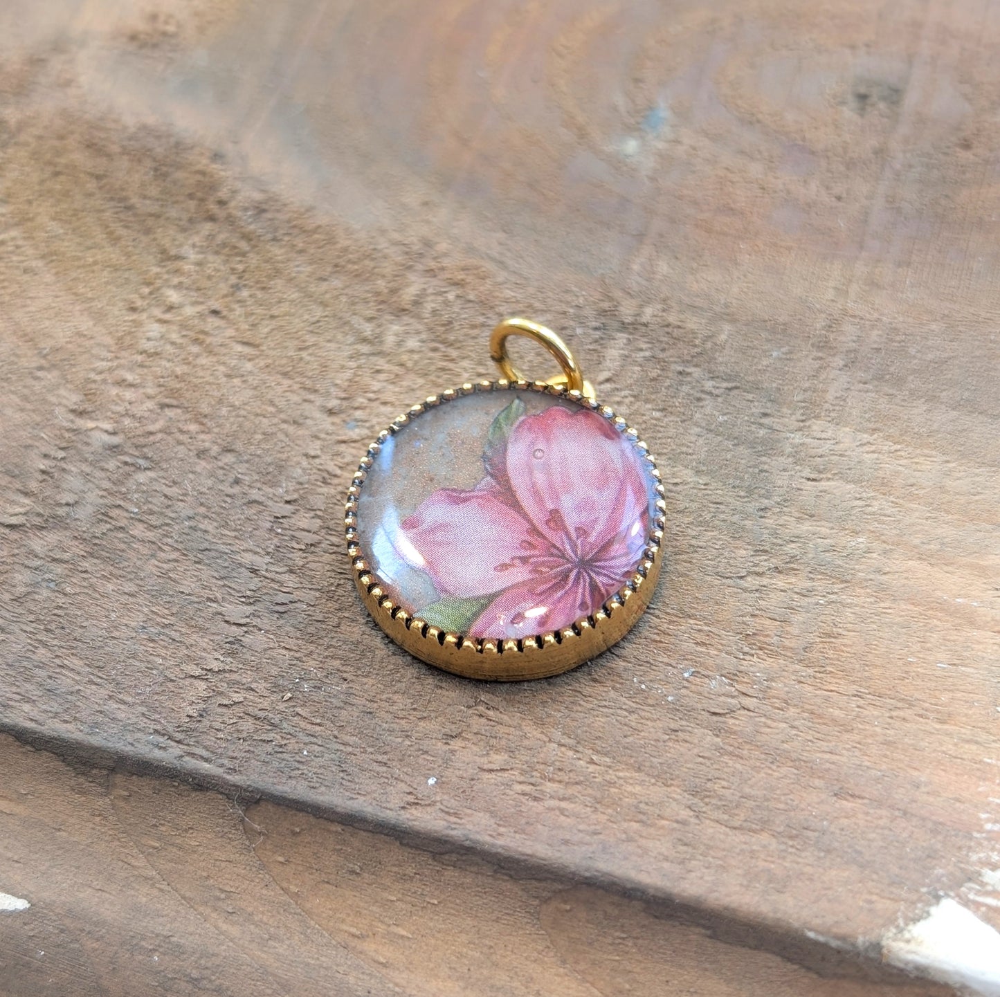 Pink Flower Pendant