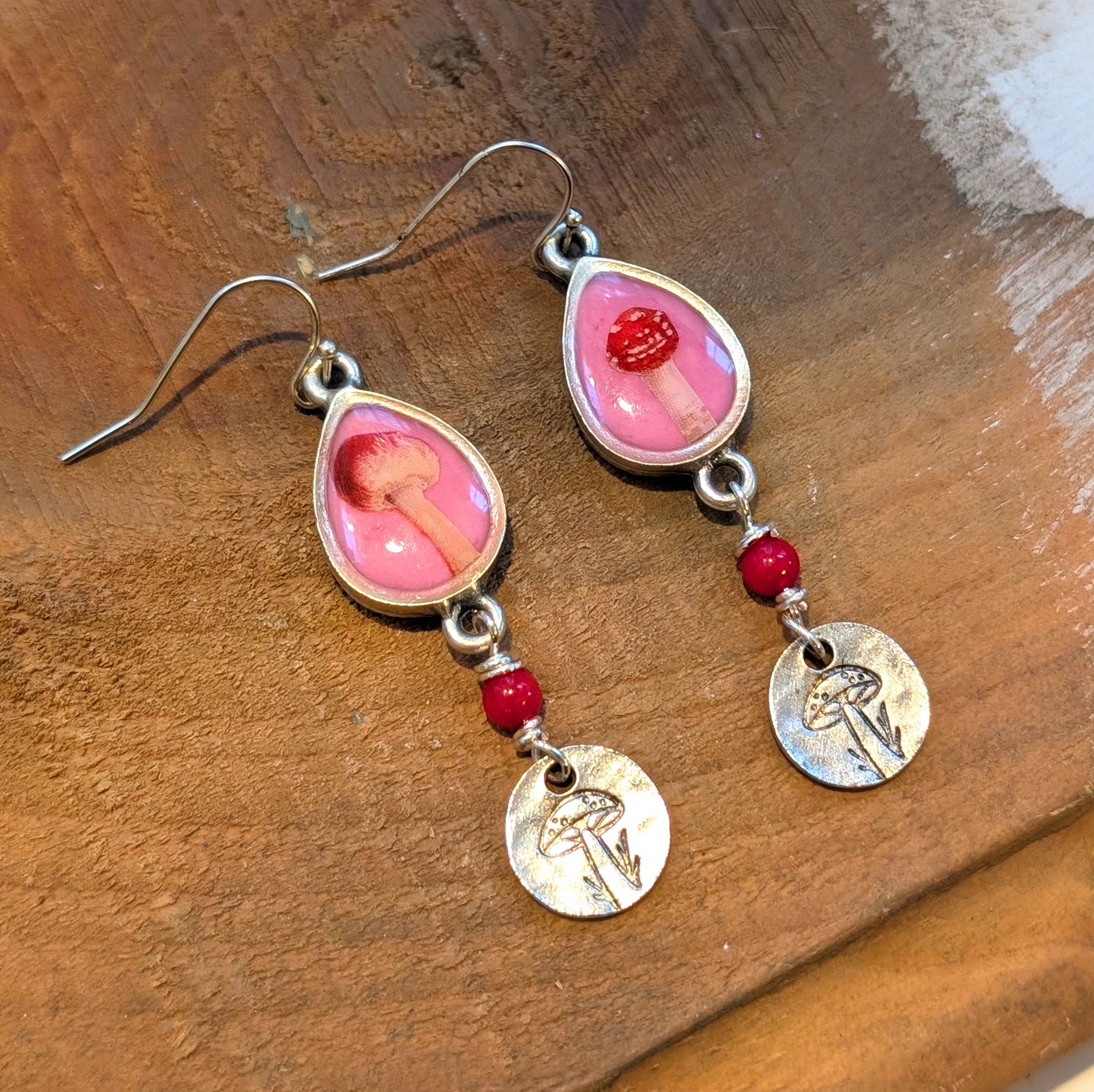 Mushroom Dangle Earrings