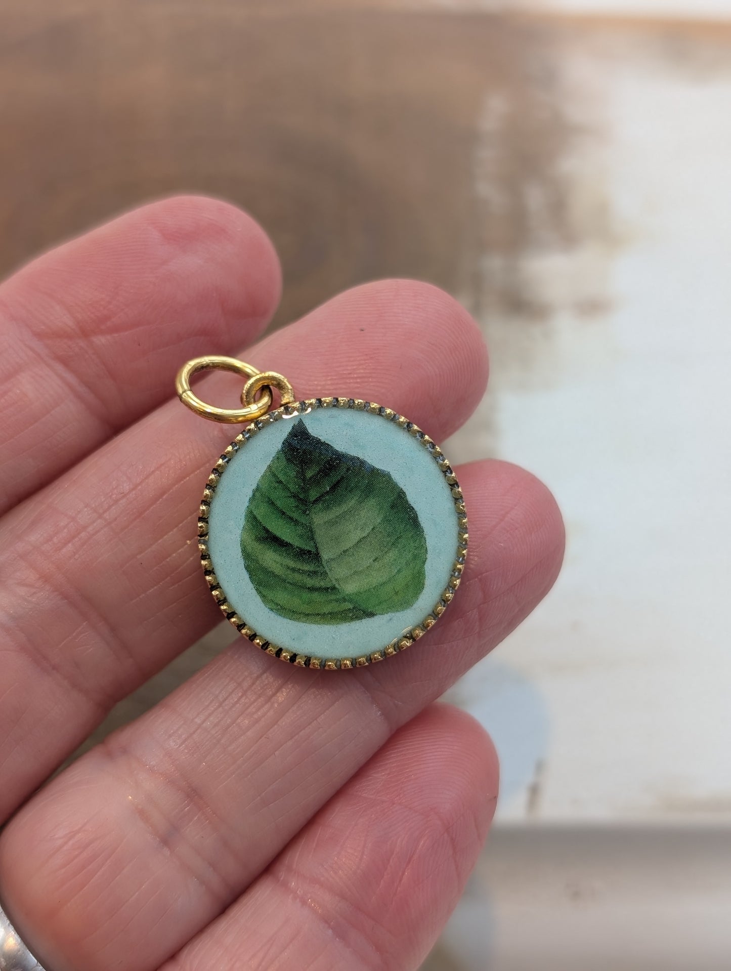 Green Leaf Pendant