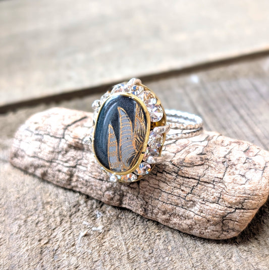Feather Sparkle Ring