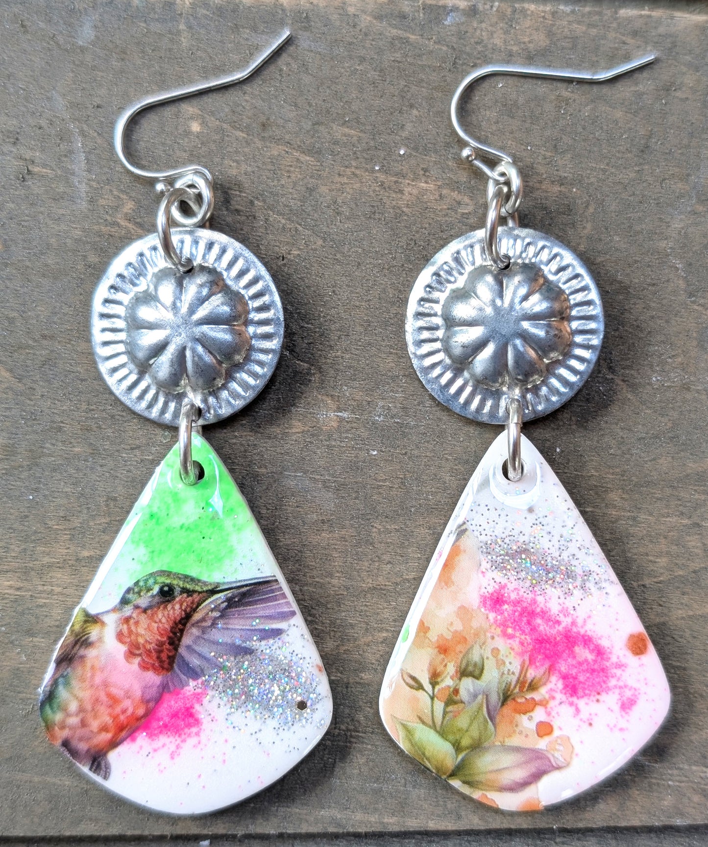 Bright Hummingbird Earrings