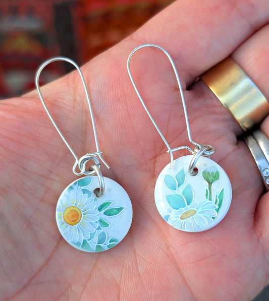 Bright Little Floral Earrings (pair #2)