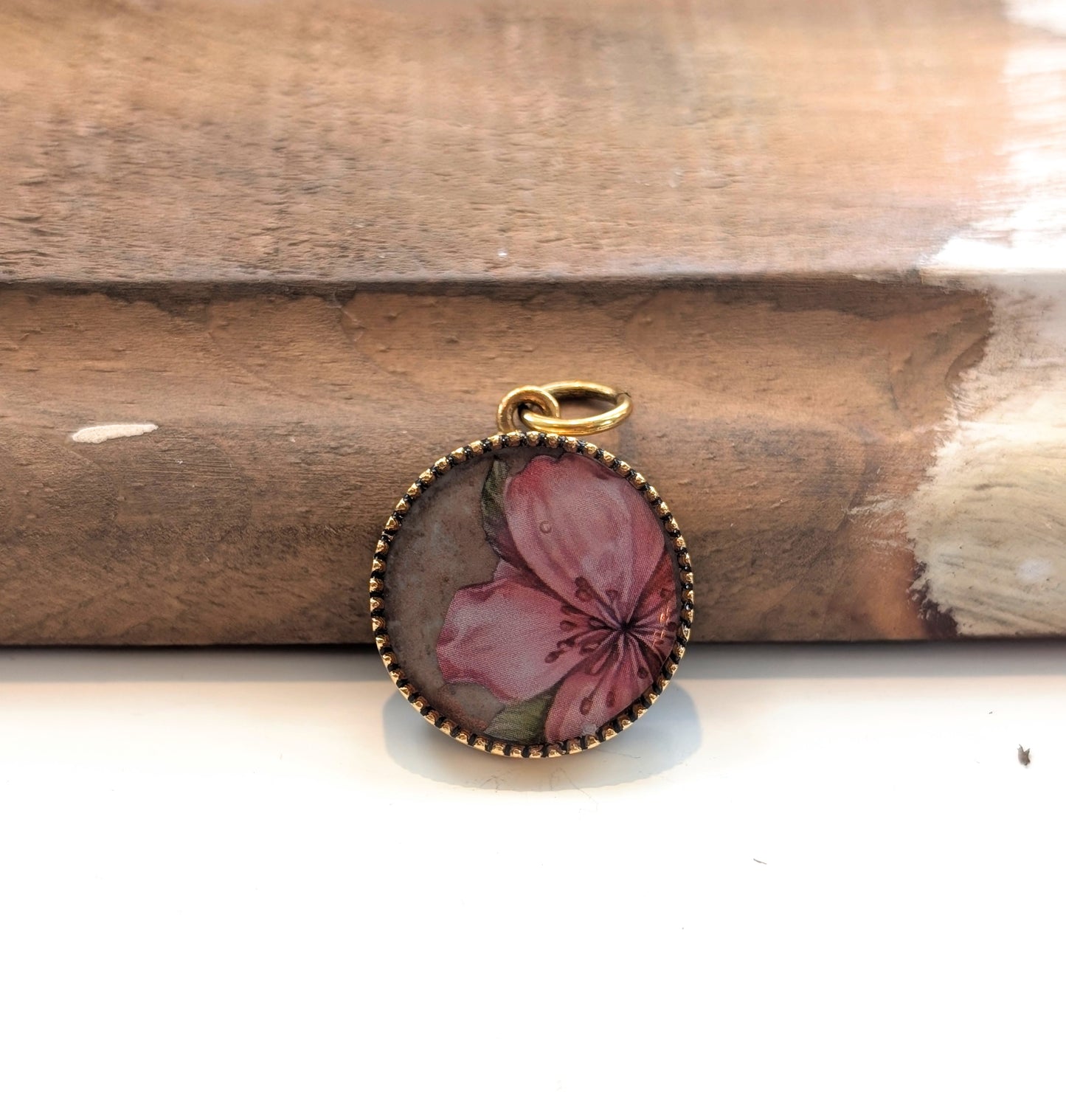 Pink Flower Pendant