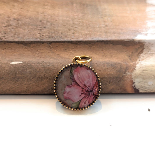 Pink Flower Pendant