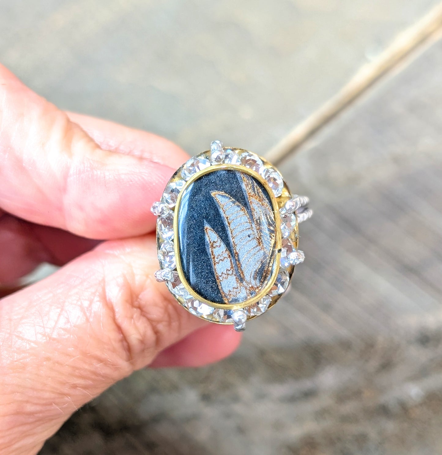 Feather Sparkle Ring