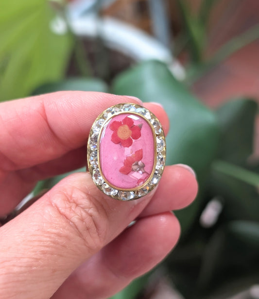 Bright Pink Sparkle Ring