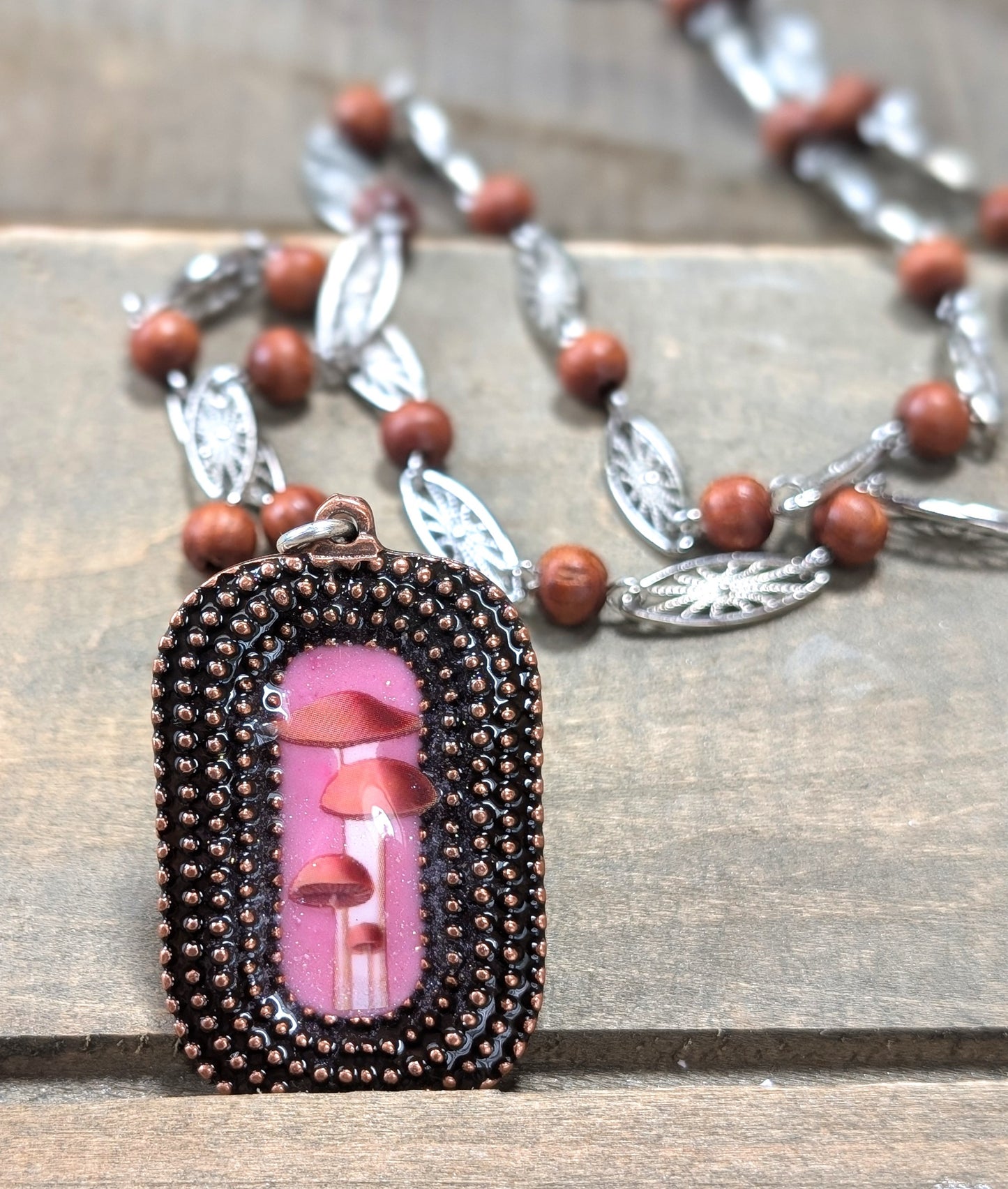 Long Mushroom Necklace