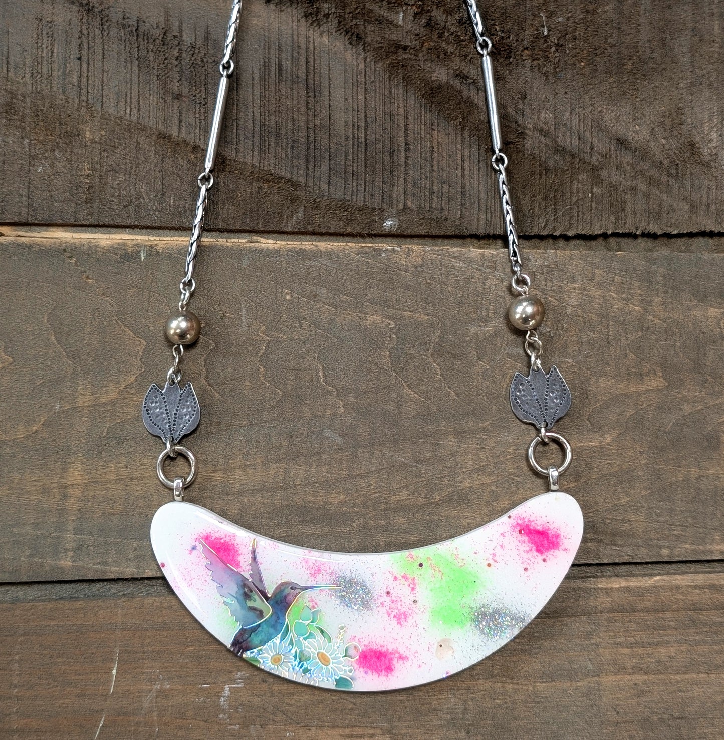 Bright Hummingbird Necklace