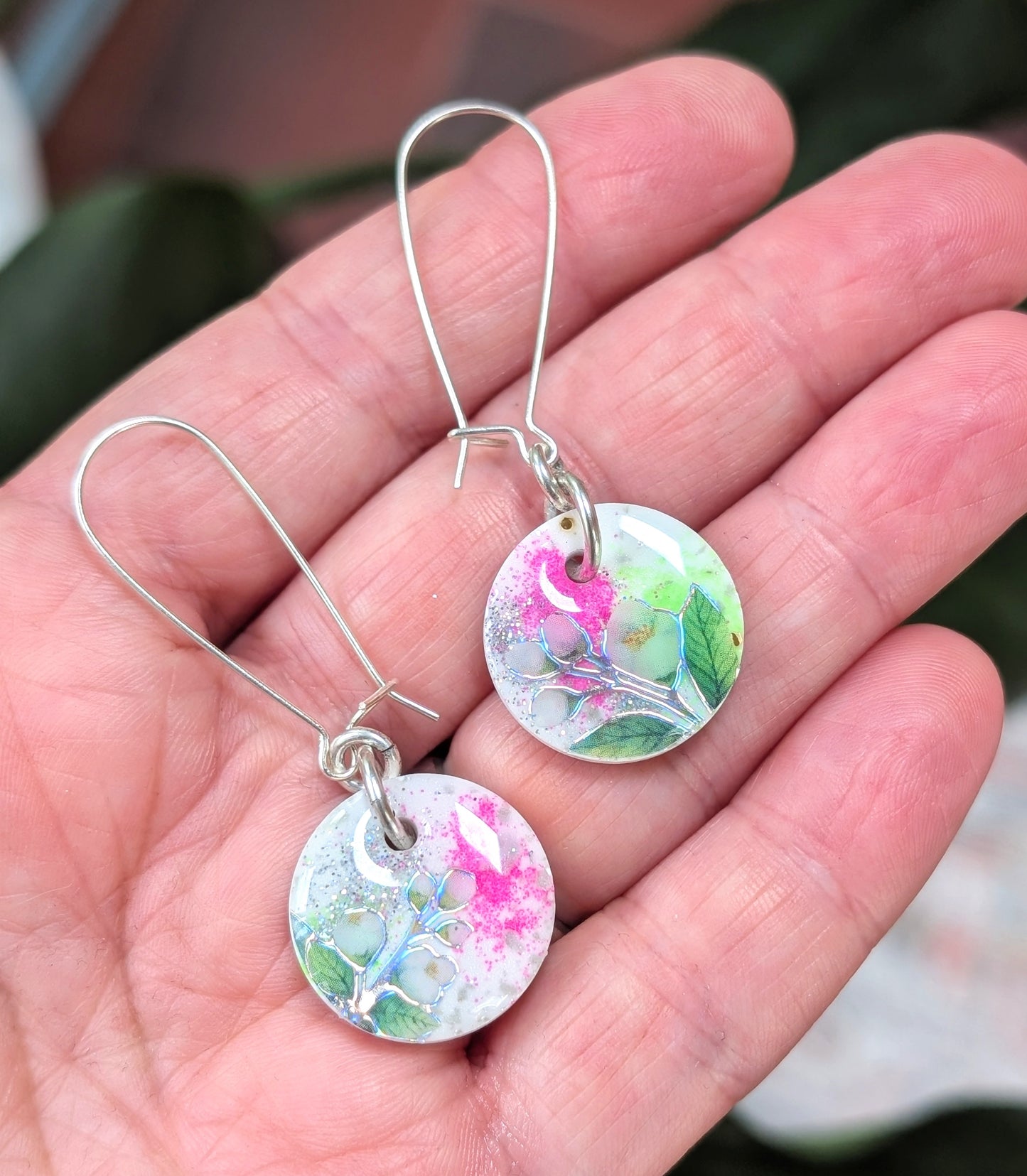 Bright Little Floral Earrings (pair #1)