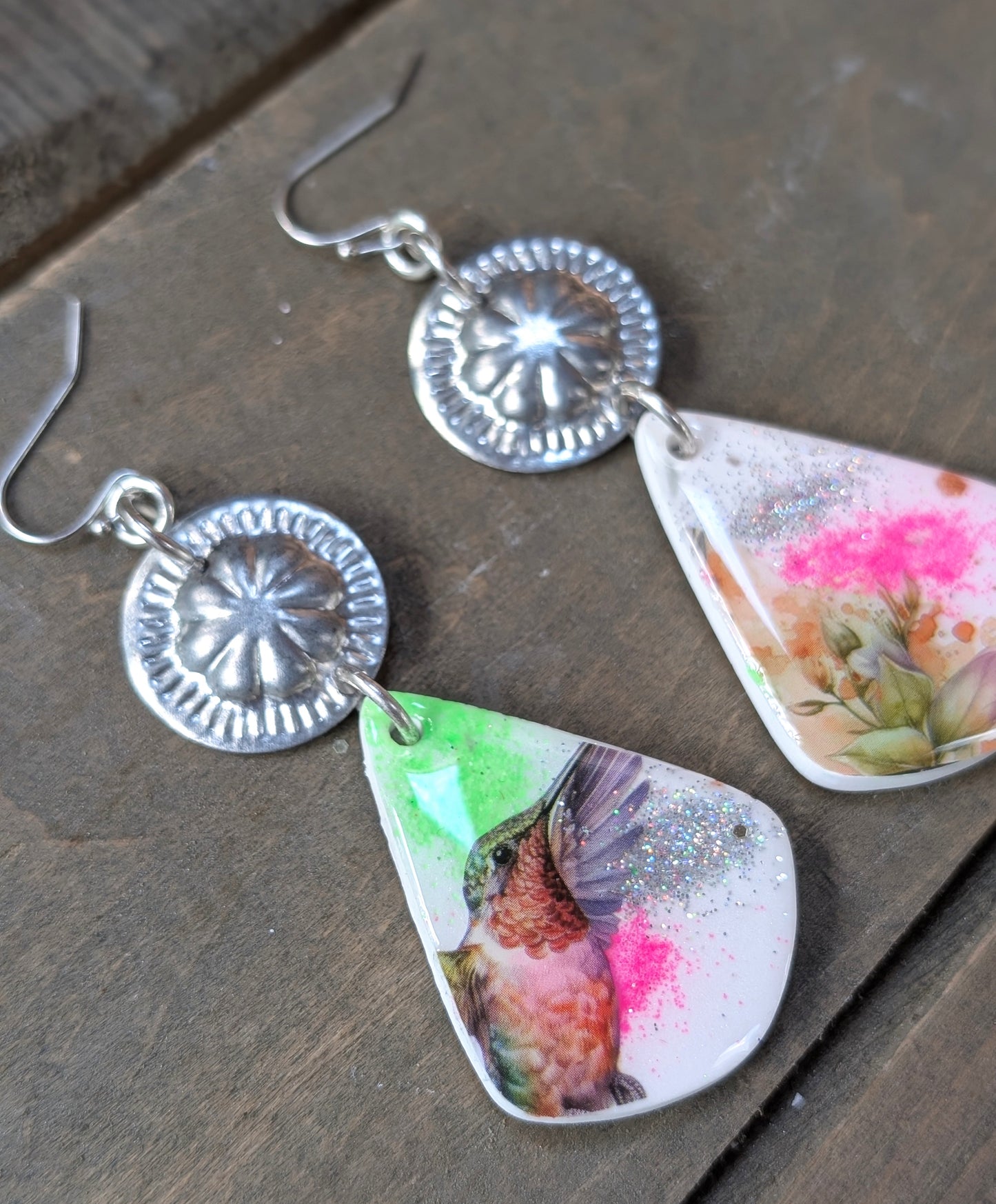 Bright Hummingbird Earrings