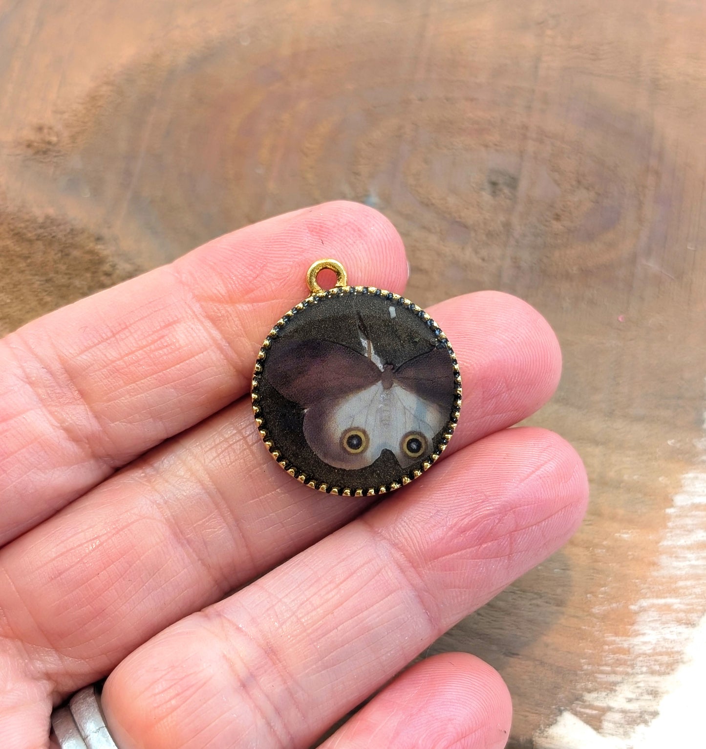 Little Brown Moth Pendant