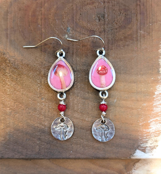 Mushroom Dangle Earrings