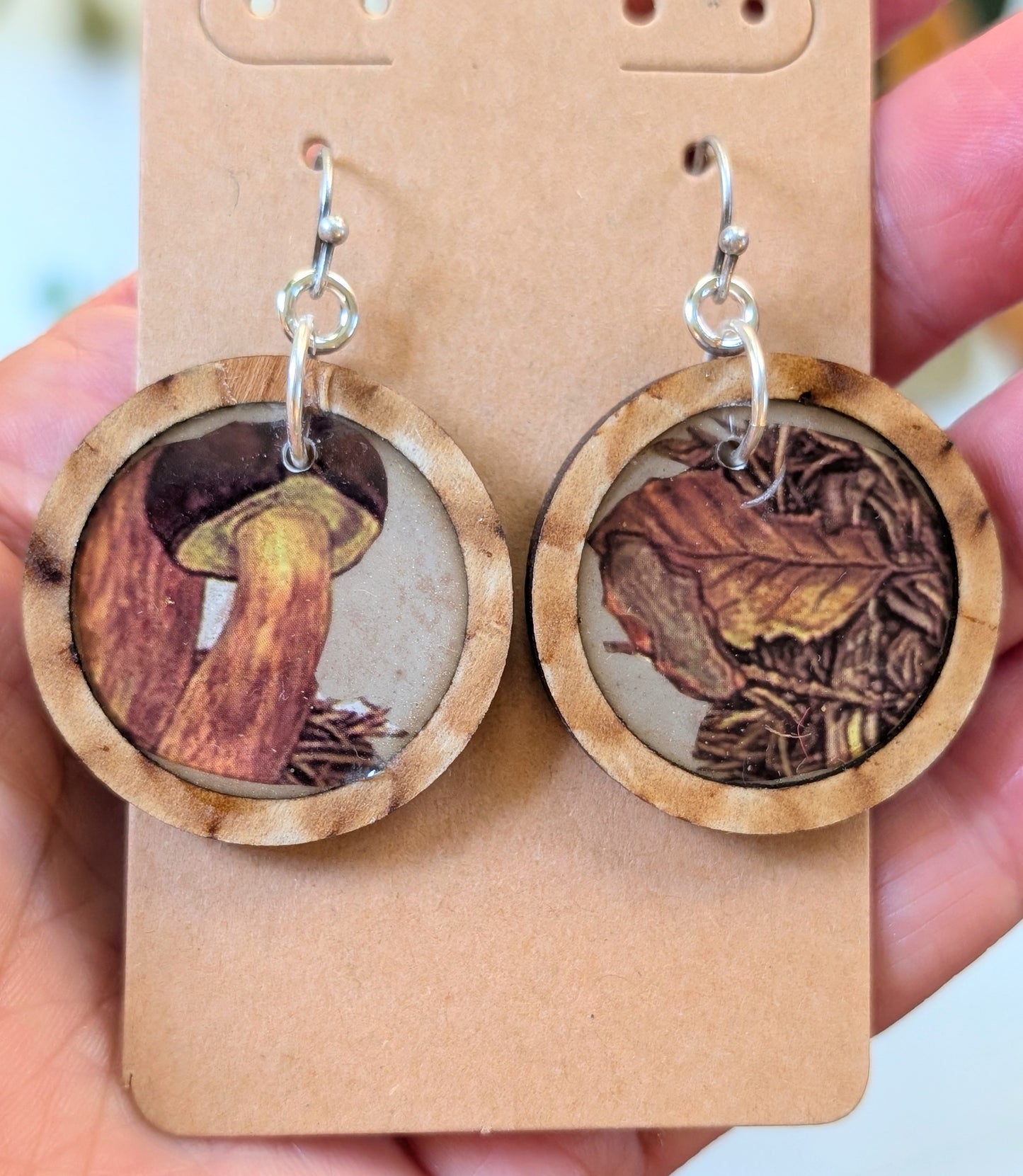 Round Mushroom Earrings