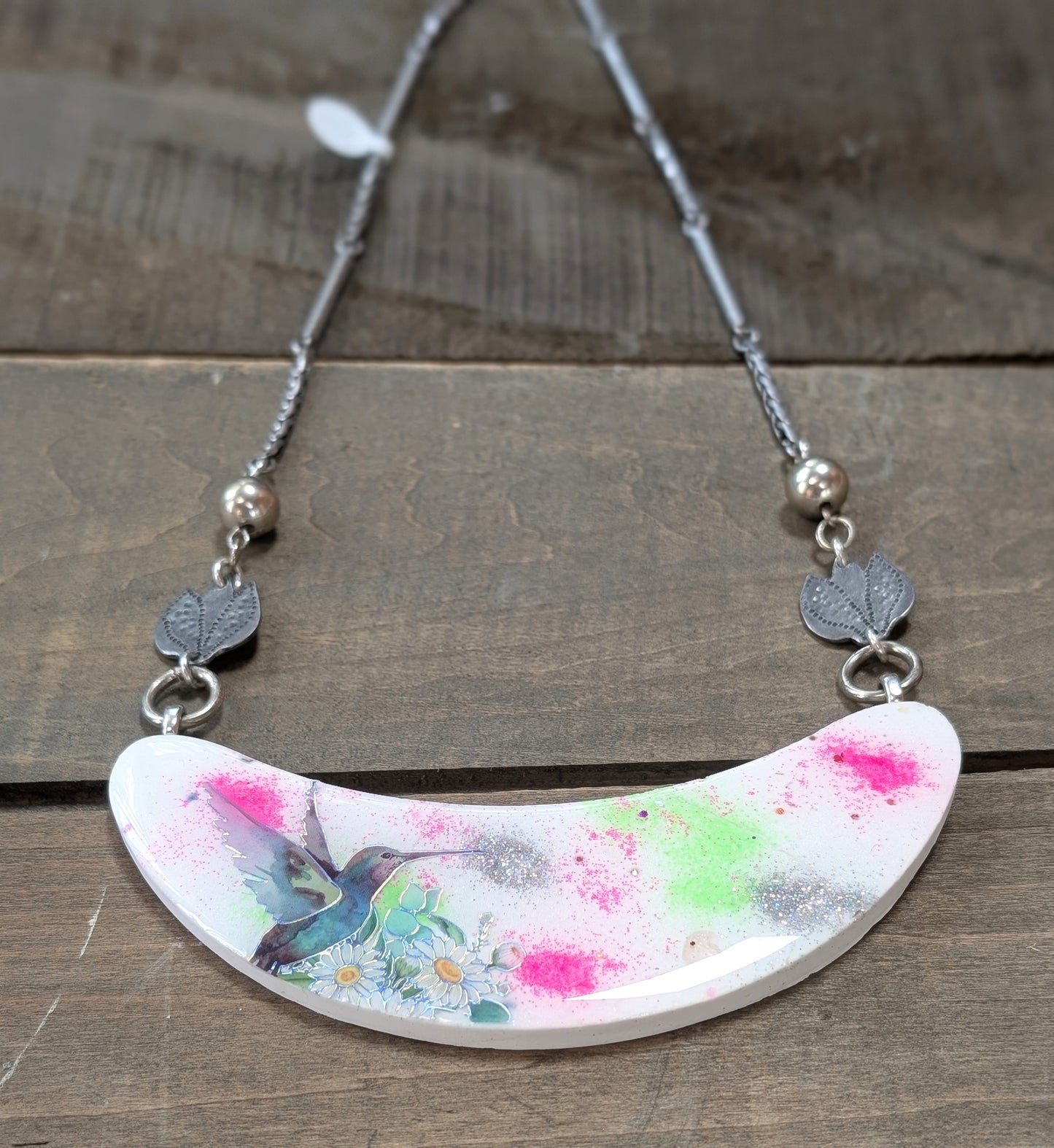 Bright Hummingbird Necklace